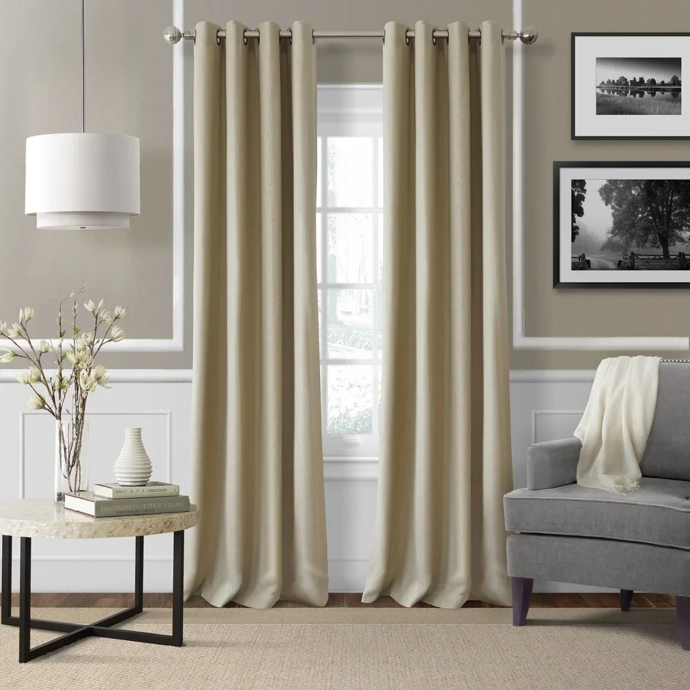 ELRENE ESSEX GROMMET 50 X 95 PANEL WHEAT (Single Panel only)